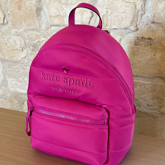 Kate Spade New York Ella puffy backpack candied pink NWT Authentic - Picture 2 of 9
